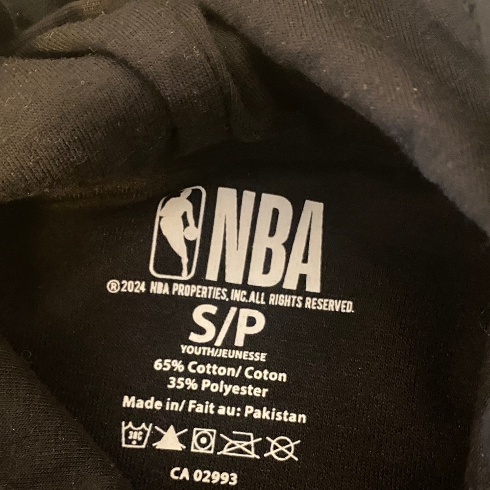 NBA Black Cotton-Blend Hoodie - Picture 2 of 2